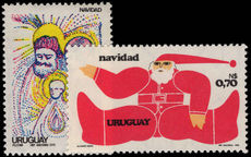 Uruguay 1977 Christmas unmounted mint.