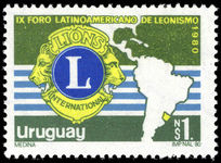 Uruguay 1980 Lions Forum unmounted mint.