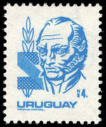 Uruguay 1980 4p blue Artigas unmounted mint.