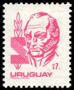Uruguay 1980 7p purple Artigas unmounted mint.