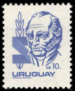 Uruguay 1980 10p blue Artigas unmounted mint.