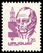 Uruguay 1980 20p purple Artigas unmounted mint.