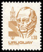 Uruguay 1980 30p brown Artigas unmounted mint.