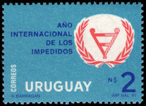 Uruguay 1981 Year of the Disabled Person unmounted mint.