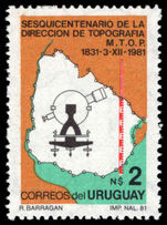 Uruguay 1981 Topographical Survey unmounted mint.
