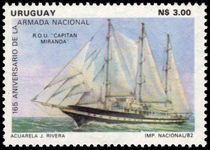 Uruguay 1982 Cadet Schooner Captain Miranda unmounted mint.