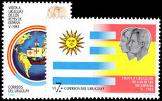 Uruguay 1982 King and Queen of Spain unmounted mint.