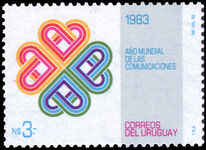 Uruguay 1983 World Communications Year unmounted mint.