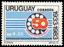 Uruguay 1983 50th Anniversary of Automatic Telephone Dialling unmounted mint.