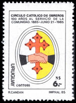 Uruguay 1985 Centenary of Catholic Workers Circle unmounted mint.