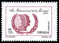 Uruguay 1985 International Youth Year unmounted mint.