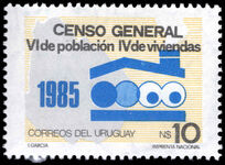 Uruguay 1986 Sixth Population and Fourth Housing Census unmounted mint.