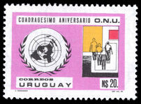 Uruguay 1986 40th Anniversary (1985) of UNO unmounted mint.
