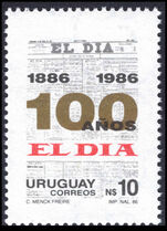 Uruguay 1986 Centenary of El Dia unmounted mint.