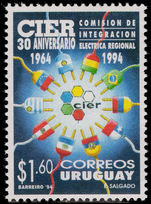 Uruguay 1994 Electricity unmounted mint.