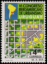 Uruguay 1994 Town Planning unmounted mint.