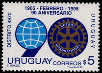 Uruguay 1995 Rotary unmounted mint.