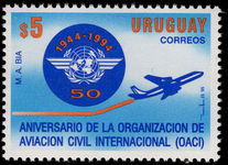 Uruguay 1995 Civil Aviation unmounted mint.
