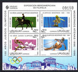 Uruguay 1995 Modern Olympics souvenir sheet unmounted mint.