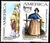 Uruguay 1996 America. Traditional Costumes unmounted mint.