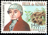 Uruguay 1996 Felix de Azara unmounted mint.