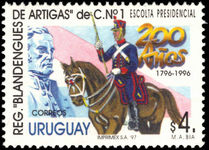 Uruguay 1997 Artigas Lancers unmounted mint.