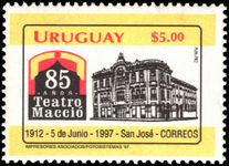 Uruguay 1997 Teatro Maccio unmounted mint.
