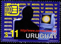 Uruguay 1997 Philatelic audio-visual systems unmounted mint.