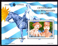 Uruguay 1997 Uprising souvenir sheet unmounted mint.