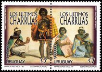 Uruguay 1999 The Last Charruas (painting) by Delaunois unmounted mint.