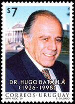 Uruguay 1999 First Death Anniversary of Hugo Batalla unmounted mint.