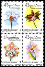 Uruguay 2000 Orchids unmounted mint.