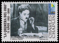 Uruguay 2000 Charlie Chaplin unmounted mint.