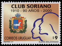 Uruguay 2000 Club Soriano unmounted mint.