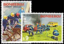 Uruguay 2000 Firemen unmounted mint.