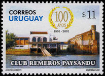 Uruguay 2001 Paysandu Rowing Club unmounted mint.