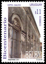 Uruguay 2001 Belen unmounted mint.