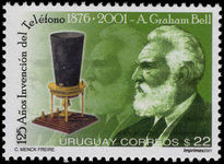Uruguay 2001 Telephone Anniversary unmounted mint.