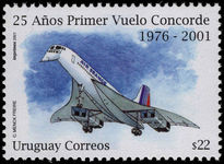 Uruguay 2001 Concorde unmounted mint.