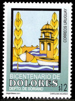 Uruguay 2001 Dolores unmounted mint.