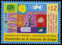 Uruguay 2001 Anti-drugs campaign unmounted mint.