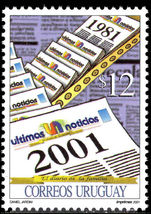 Uruguay 2001 Ultimas Noticias unmounted mint.