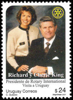 Uruguay 2001 Richard King unmounted mint.