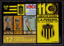 Uruguay 2001 Penarol Athletics Club unmounted mint.
