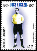 Uruguay 2001 Jose Nasazzi unmounted mint.
