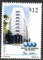 Uruguay 2001 State Insurance Bank unmounted mint.