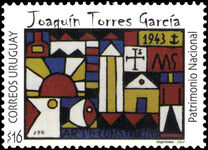 Uruguay 2004 Joaquin Torres Garcia unmounted mint.