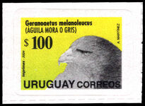 Uruguay 2004 Geranoaetus Melanoleucus unmounted mint.
