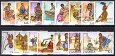 Zambia 1981-83 Native Crafts unmounted mint.