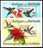 Antigua 1992 Hummingbirds and Plants souvenir sheet unmounted mint.